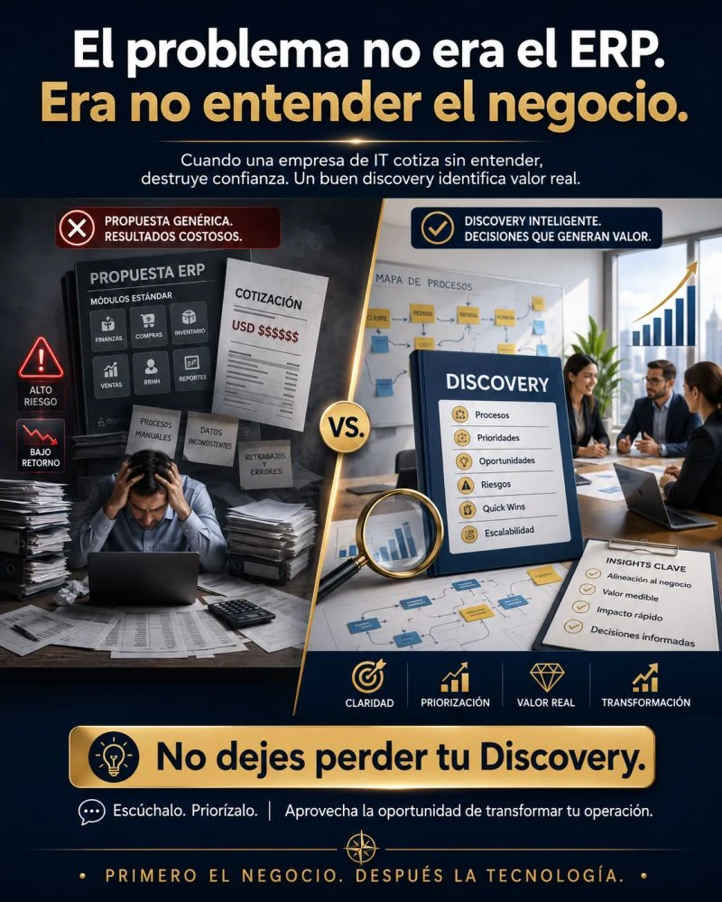 El problema no era el ERP. Era no entender el negocio.
